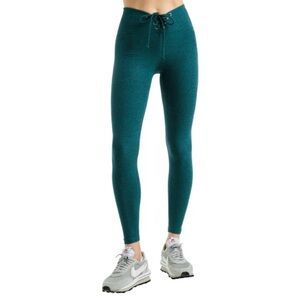 EUC Year of Ours Stretch Football Leggings Workout – Size M Teal Blue Sold Out